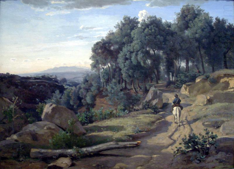 A View near Volterra, Jean-Baptiste-Camille Corot